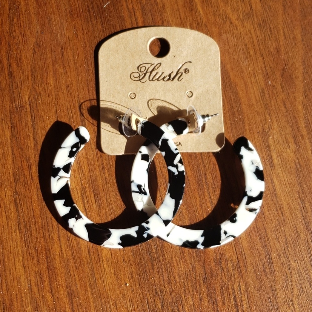 Acrylic Hoop Earrings